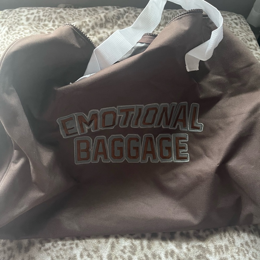 Brown Emotional Baggage Dufflle Bag